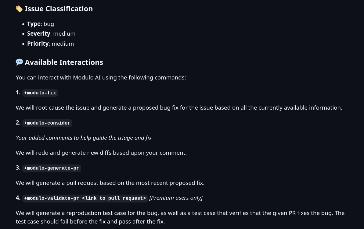Issue Classification and Priority